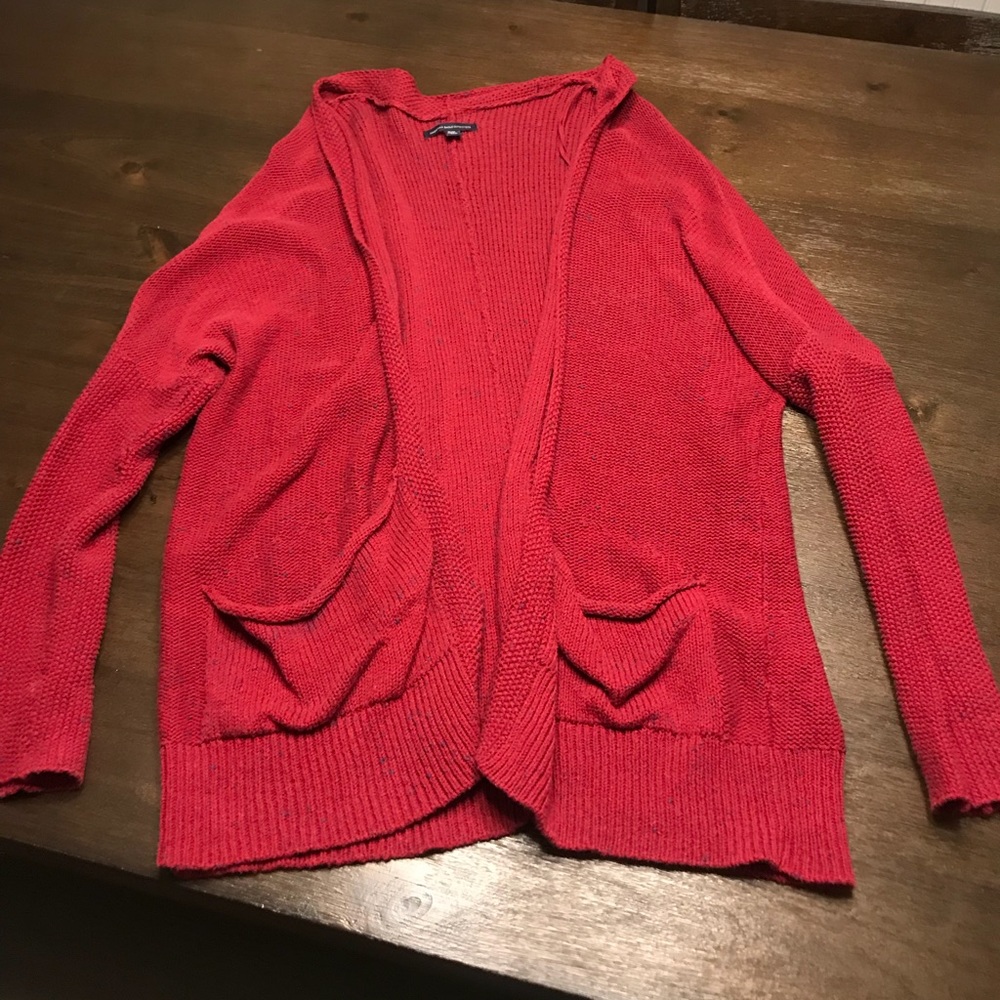American Eagle Maroon Cardigan